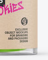 Clear Plastic Tube with Macaron Cookies Mockup