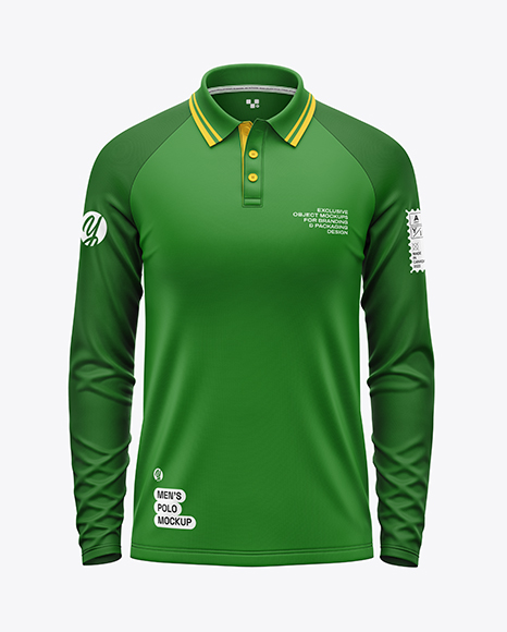 Men's Long Sleeve Raglan Polo Mockup - Canvas+Bag+Mockup+In+Apparel+Mockups+On+Yellow+Images+Object+Mockups
