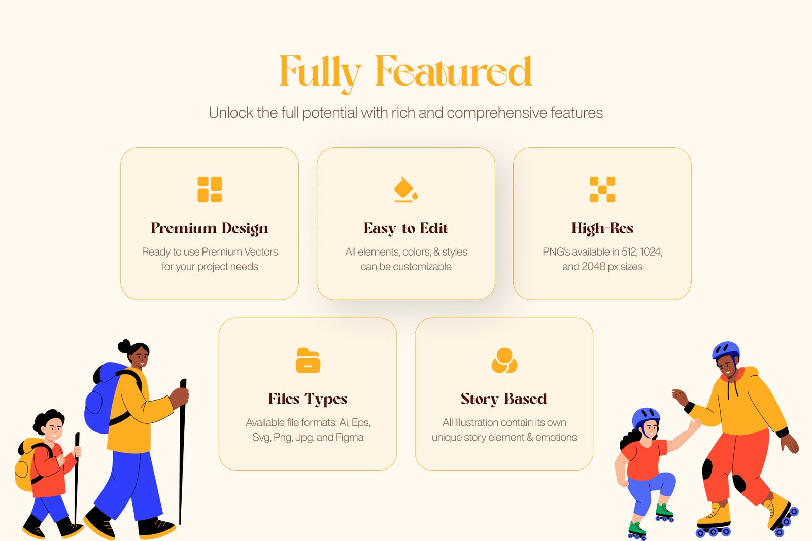 Family Illustration Art Set