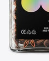 Square Glass Jar with Star Anise Mockup