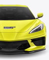 Sport Car Mockup - Front View
