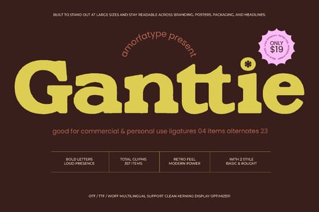Ganttie Bold Display Serif