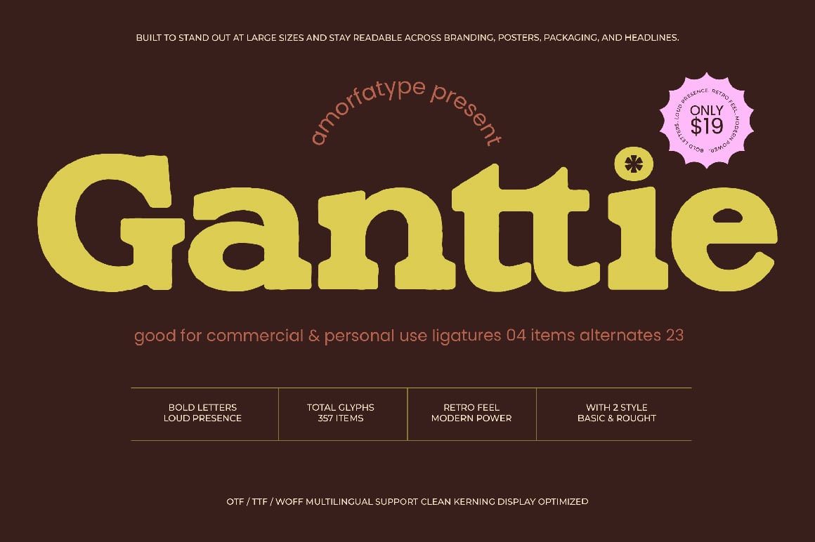 Ganttie Bold Display Serif