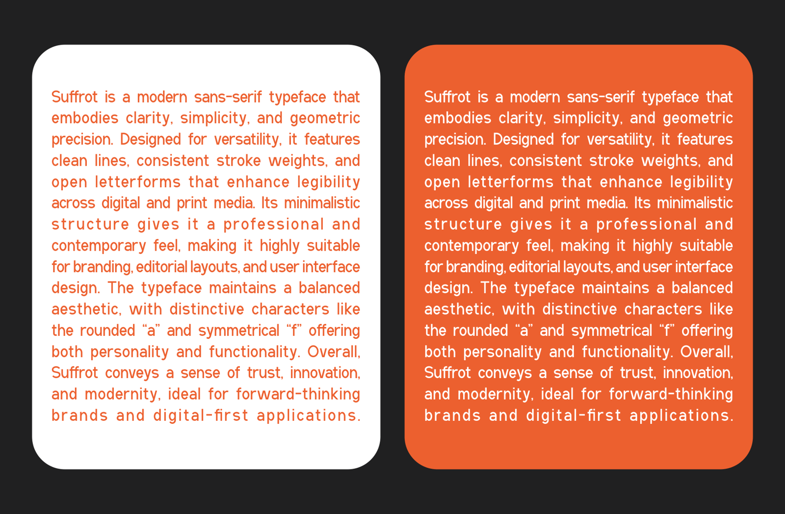 Suffrot - Modern Sans Serif