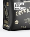 Matte Coffee Bag Mockup - Half Side view