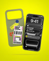iPhone 17 Pro with Phone Case Mockup