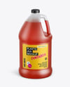 1 Gallon Plastic Jug with Liquid Mockup