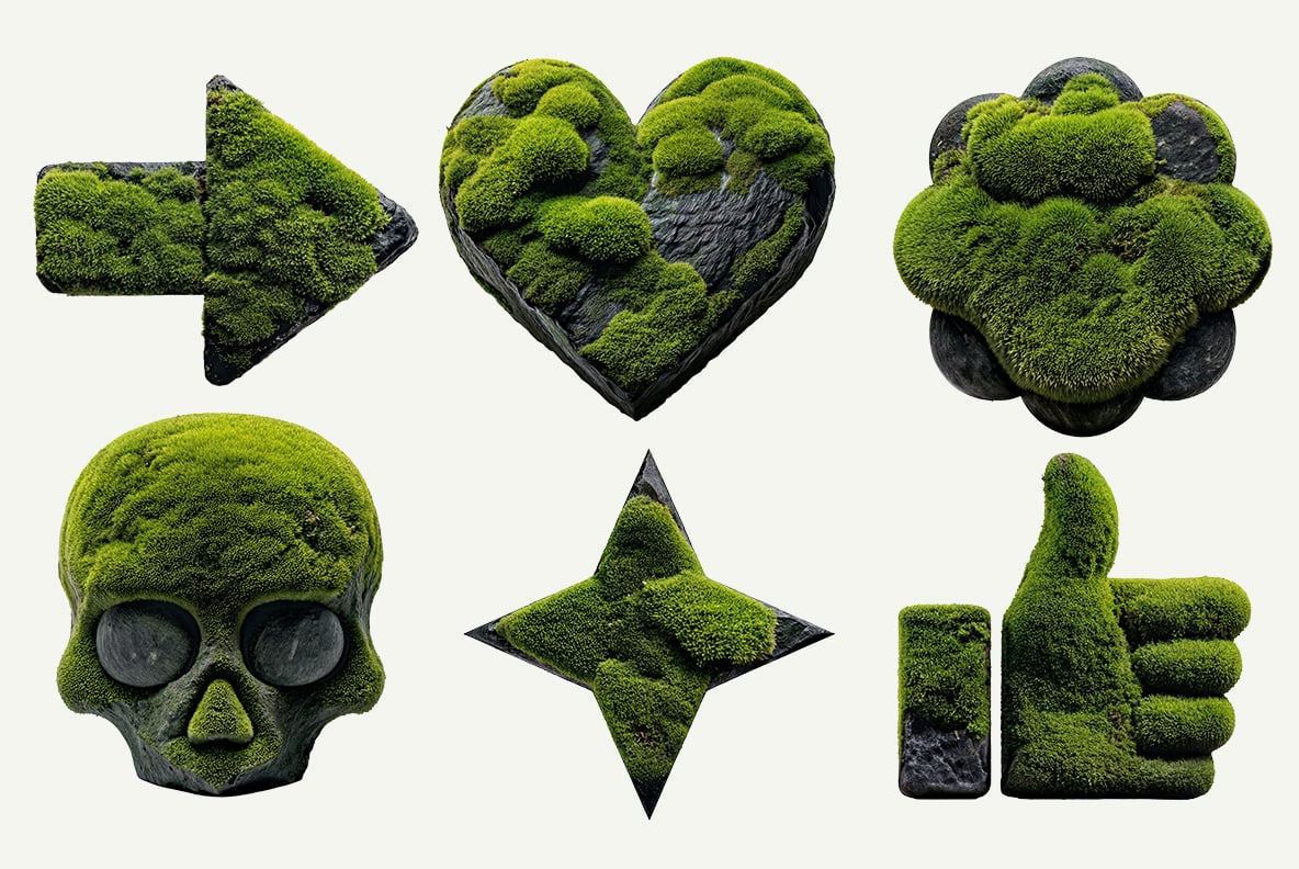 Moss on Rock Font