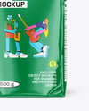 Glossy Coffee Bag Mockup