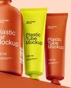 Pump Bottles with Tubes Mockup