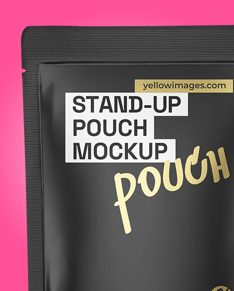 Matte Stand-up Pouch Mockup
