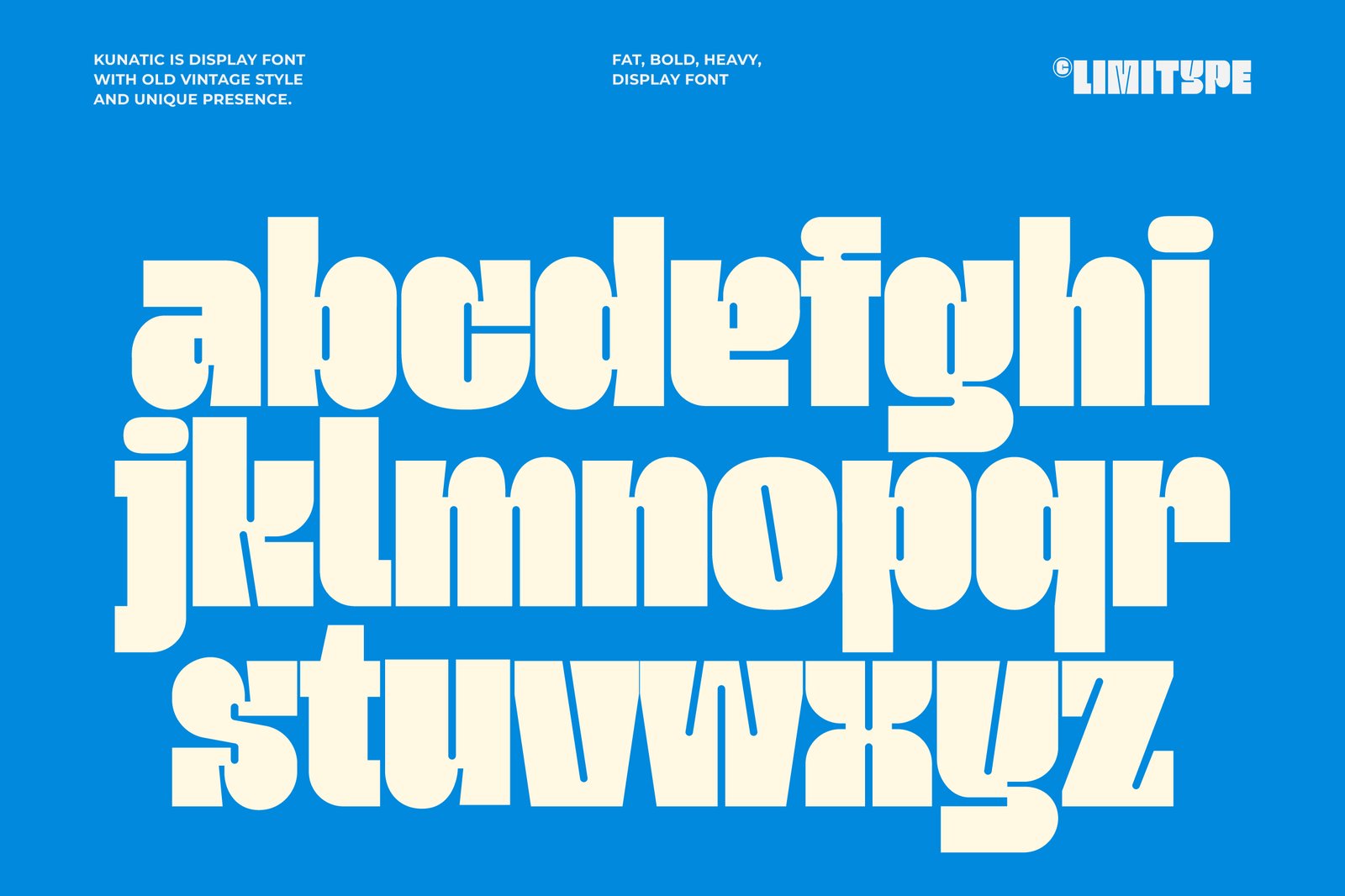 Kunatic - Retro Bold Font
