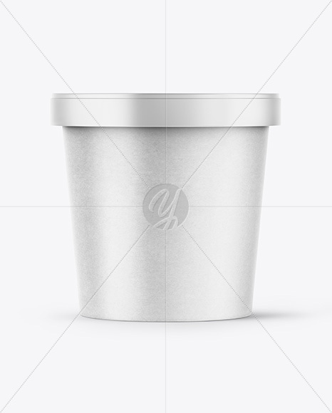 Kraft Paper Ice Cream Cup Mockup