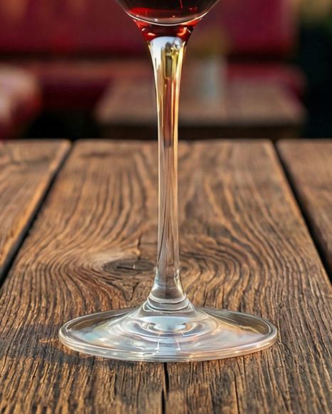 Red Wine Glass Mockup