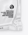 Clear Plastic Flow-Pack with Beef Steak Mockup