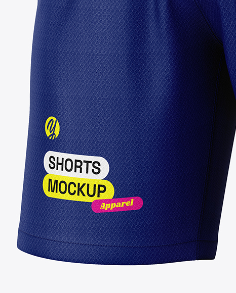 Soccer Shorts Mockup - Half Side View