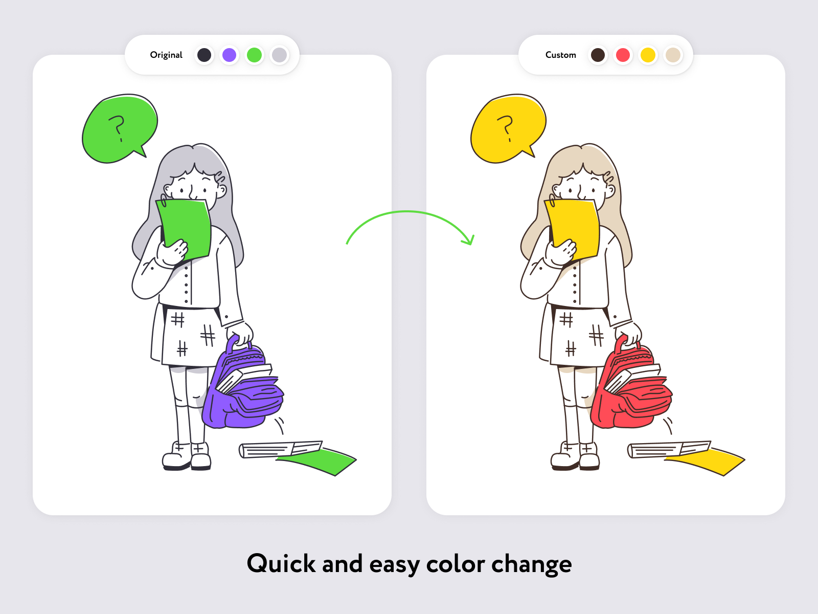 Grossy Education Illustrations
