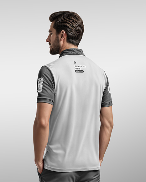 Man in a Polo Shirt and Pants Mockup