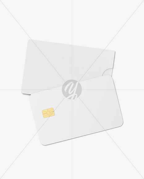 Credit Card w/ Kraft Cardholder Mockup