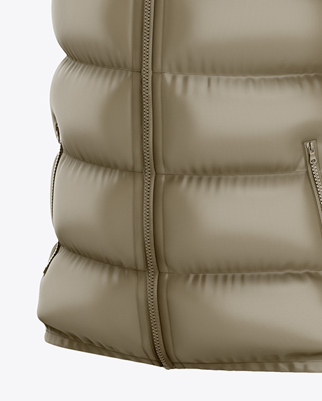 Glossy Down Vest Mockup