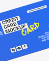 Credit Card Mockup – Side Top View