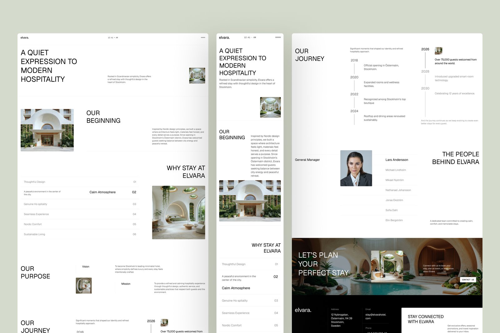 Elvara – Hotel &amp; Resort Website UI Figma Template