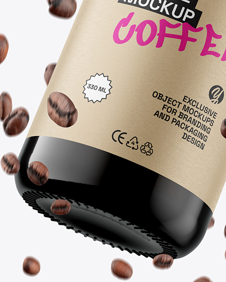 Cold Brew Coffee Bottle Mockup