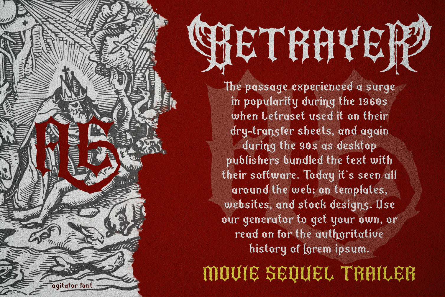Agitator Blackletter Font