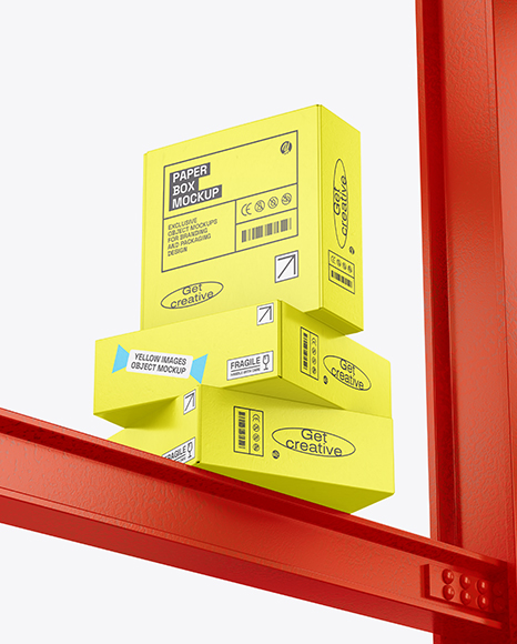 Paper Boxes on the Beams Mockup - Rectangle+Box+Mockup+Set+|+Psdblast