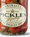 Glass Jar Filled Pickled Tomatoes Mockup