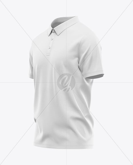Men's Casual Polo Shirt Mockup