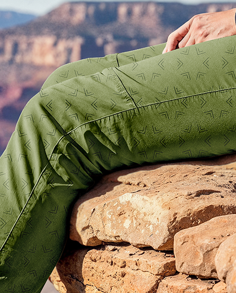 Pair of Hiking Boots on Woman's Legs Mockup