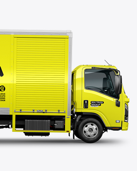 Box Truck Mockup - Side View