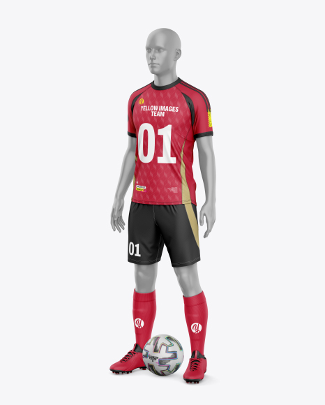 Soccer Kit w Mannequin Mockup - Free+Mockup+Designs,+Themes+And+Templates
