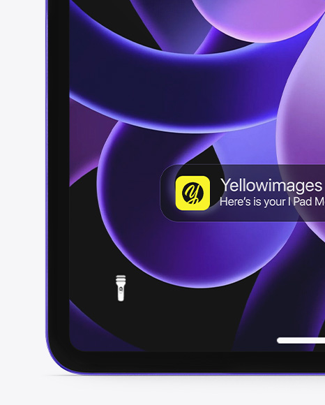 iPad Pro Vertical Mockup – Front View