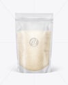 Frosted Stand-Up Pouch w/ Rice Mockup