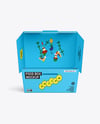 Opened Paper Food Box Mockup