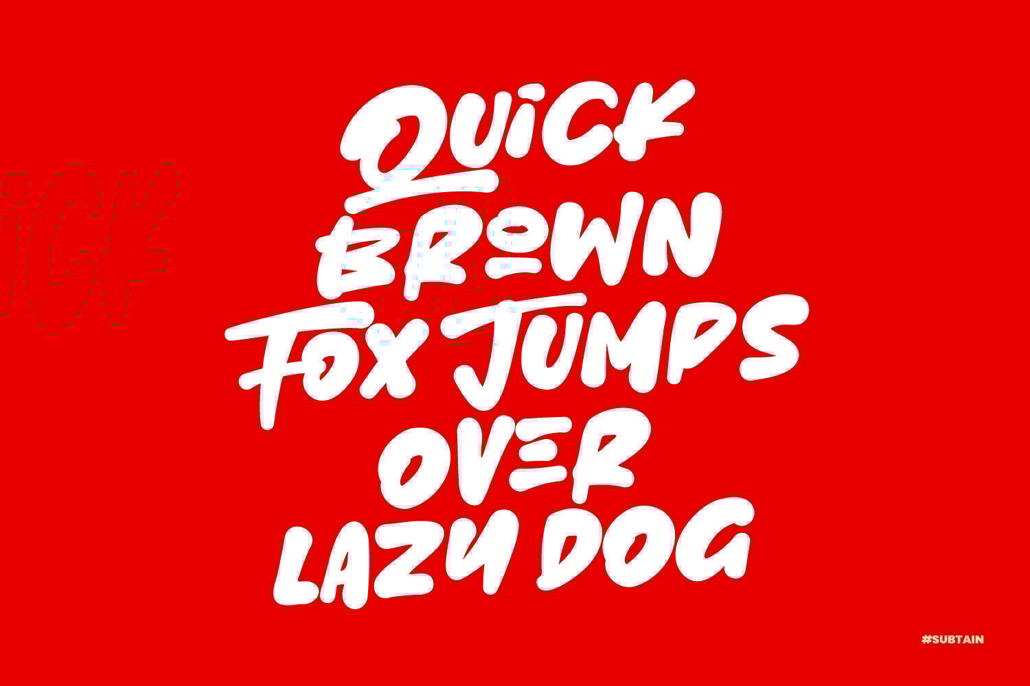 Subtain – Streetwear Display Font