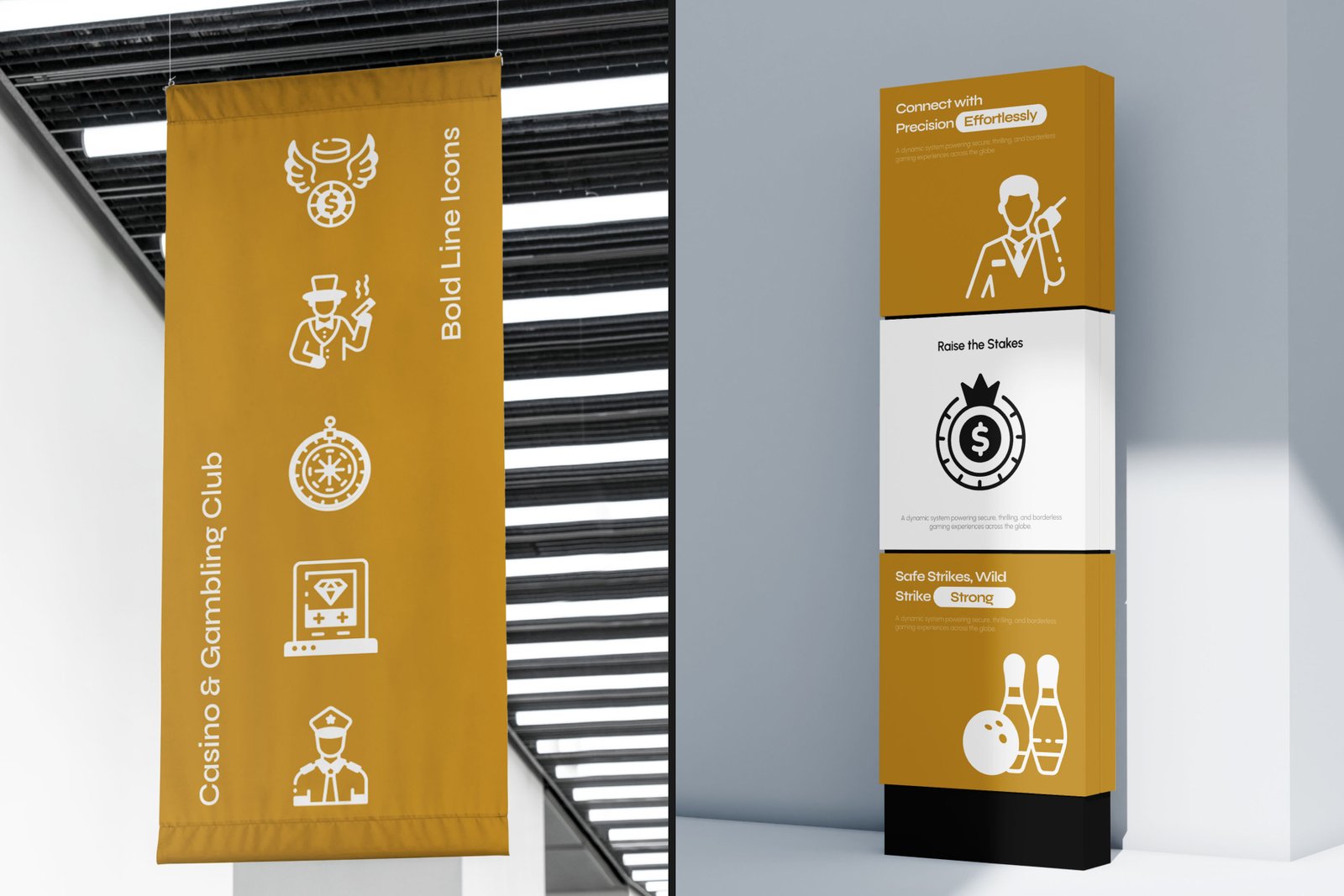 Casino and Gambling Club Icon Set
