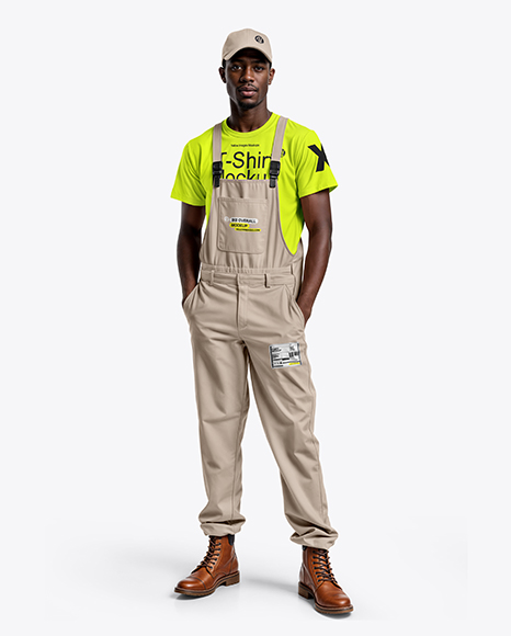 Black Man Wearing a Bib Overalls and T-Shirt Mockup - Pdp+In+2020+Black+Tshirt+Outfit+Plain+Black+T+Shirt+Black+Tshirt+Men