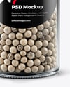 Spice Jar with Whole White Pepper Mockup
