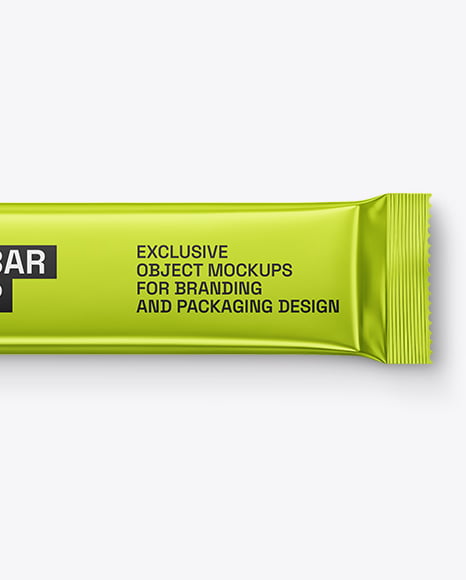 Metallic Snack Bar Mockup