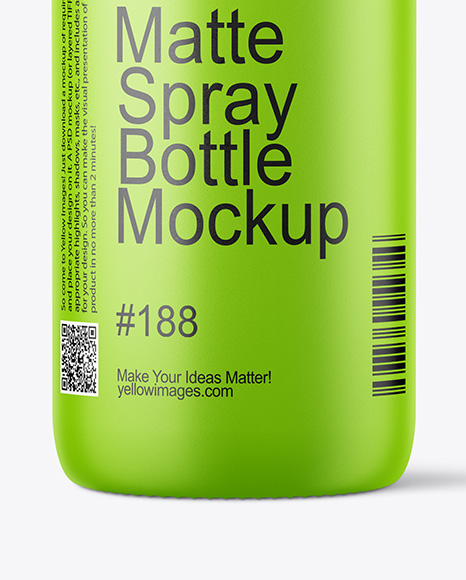 Matte Spray Bottle Mockup