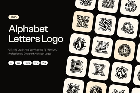 Alphabet Letters Logo Bundle - Graphics