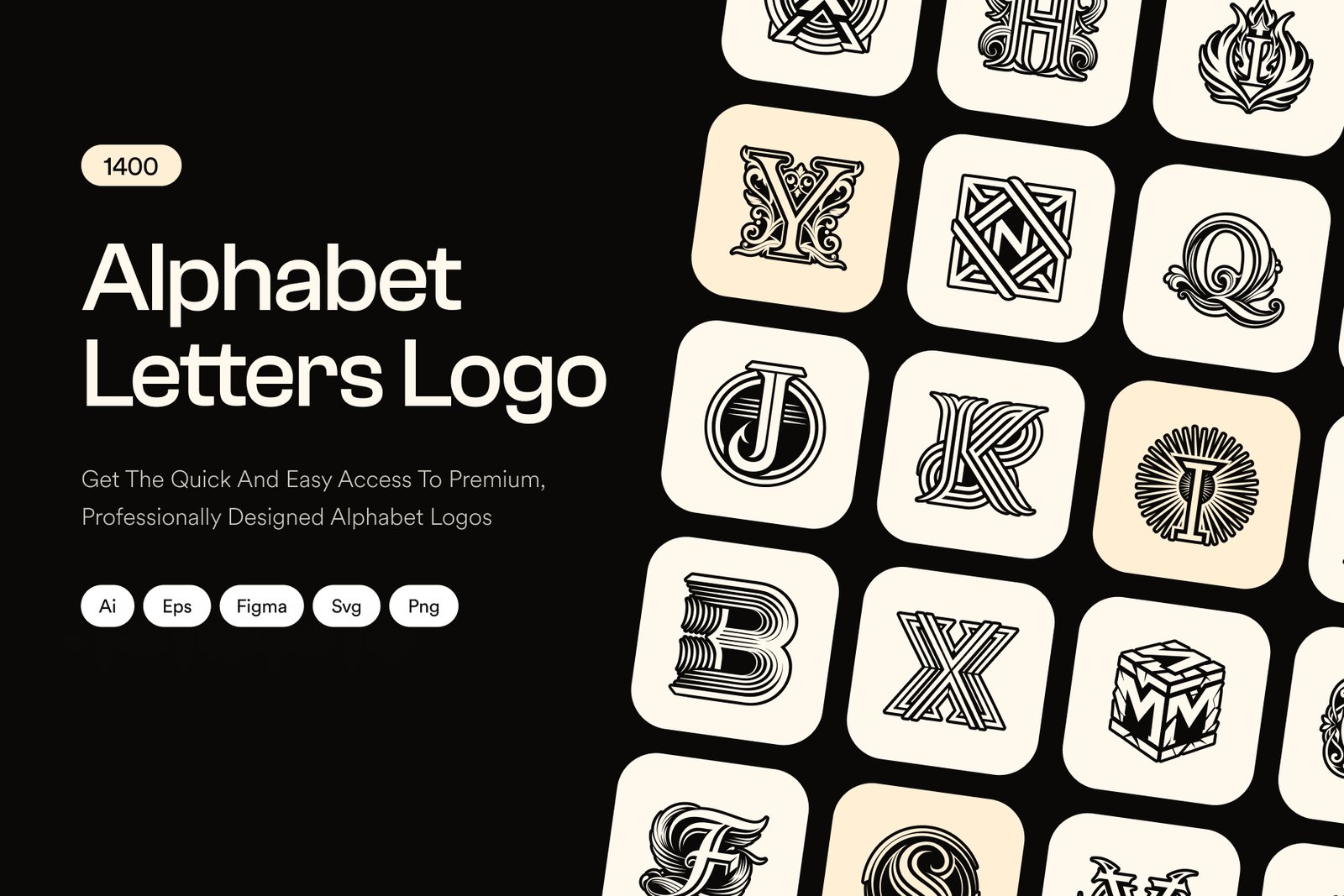 Alphabet Letters Logo Bundle