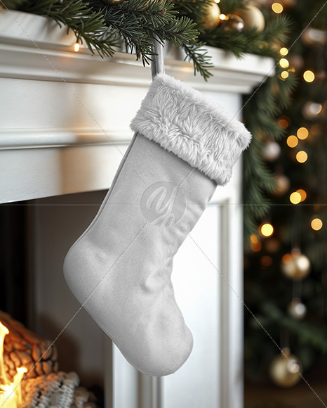 Christmas Stocking Mockup