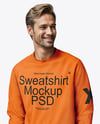 Man Wearing a Sweatshirt and Pants Mockup