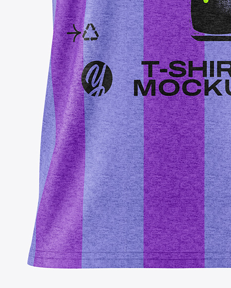Heather T-Shirt Mockup - Front View