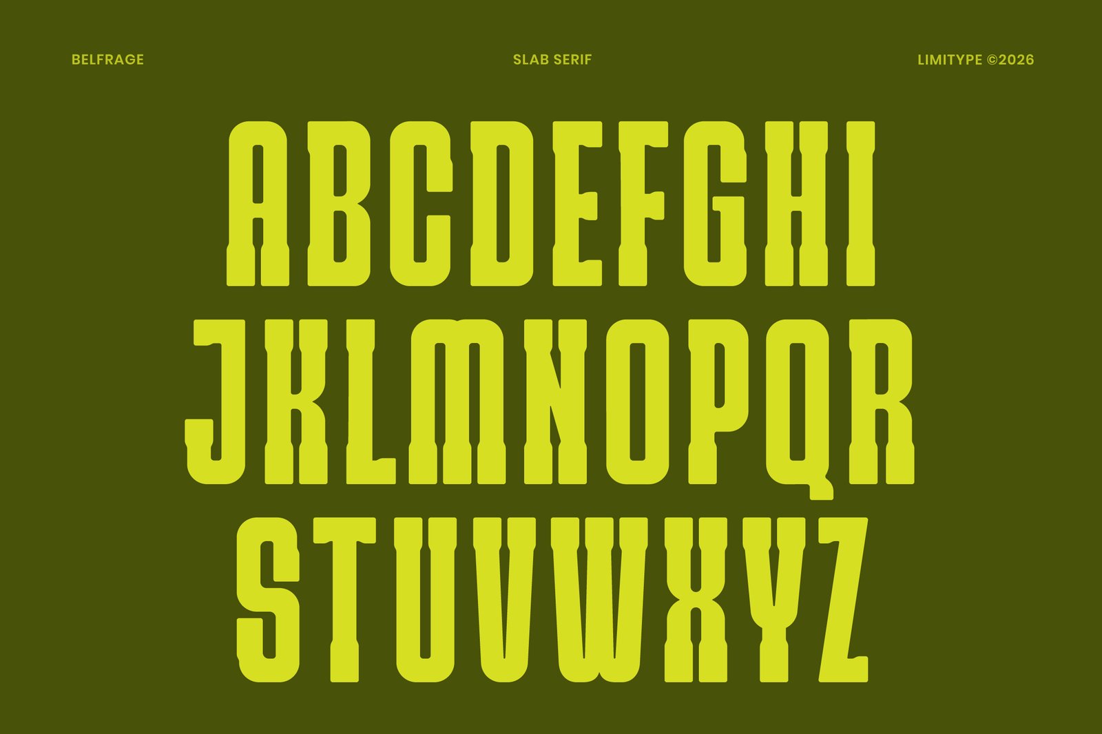 Belfrage - Slab Serif Font