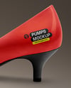 Pair of Kitten Heel Pumps Mockup